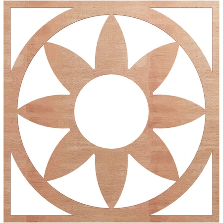 Ekena Millwork Blume Wood Fretwork Pierced Ceiling Medallion, Cherry, 28"OD x 9 3/4"ID x 3/8"T CMWP28X28X0375BLCH